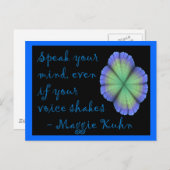 Maggie Kuhn - carte postale (Devant / Derrière)