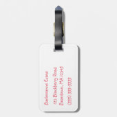 Maggie Mermaid Bagagelabel (Achterkant verticaal)