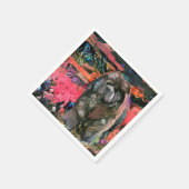 MAGGIE serviettes en papier à bouche noire (Coin)