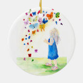 Maggie's Butterflies Keramisch Ornament (Achterkant)