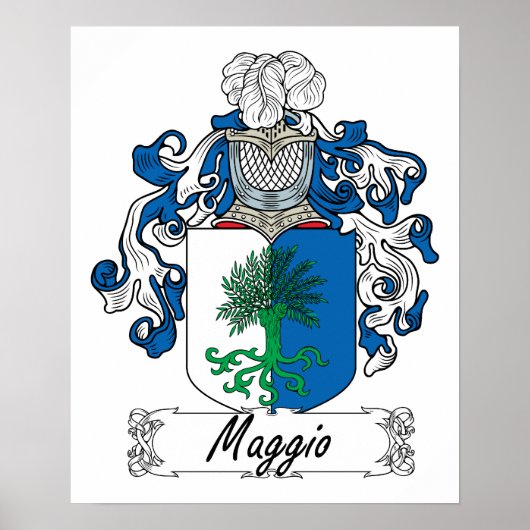 Maggio Family Crest Poster (Voorkant)