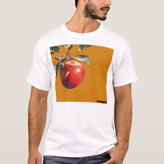 Maggot in Adam's Apple (Knowledge Eatery) T-shirt (Voorkant)