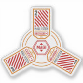 Magi System Neon Genesis Evangelion Sticker (Voorkant)