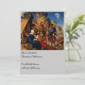 Magi Worship Baby Jesus Kaart (Staand voorkant)