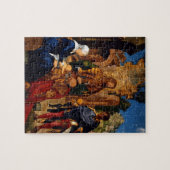Magi Worship Baby Jesus Legpuzzel (Horizontaal)