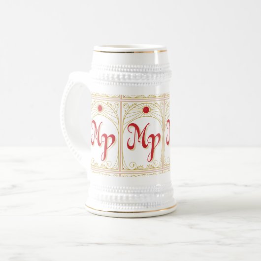 Magian Peninsula Traditional Stein Bierpul (Voorkant links)