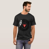 Magic 8 bal Dit is je geluksdag T-shirt (Voorkant volledig)
