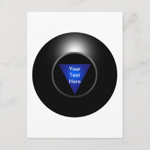 Magic 8 Ball - Jouw tekst Briefkaart