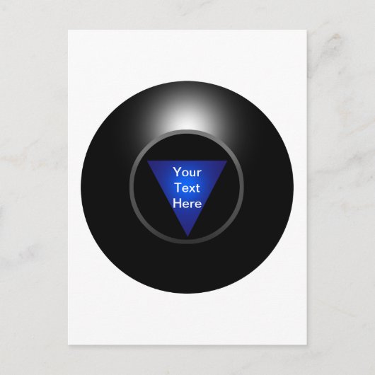 Magic 8 Ball - Jouw tekst Briefkaart (Voorkant)