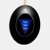Magic 8 Ball - Jouw tekst Keramisch Ornament (Rechts)