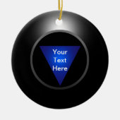 Magic 8 Ball - Jouw tekst Keramisch Ornament (Voorkant)