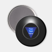 Magic 8 Ball - Jouw tekst Magneet (Voorkant / Achterkant)