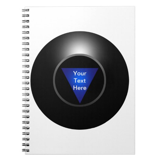 Magic 8 Ball - Jouw tekst Notitieboek (Voorkant)