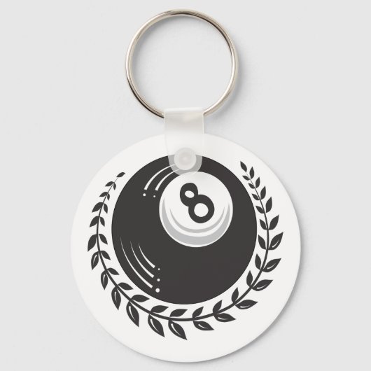 Magic 8 Ball Tattoo Sleutelhanger (Voorkant)