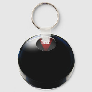 Magic 8 Ball (voeg uw antwoord toe) Sleutelhanger
