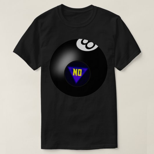 Magic 8 Ball-voorspellingen T-shirt (Design voorkant)