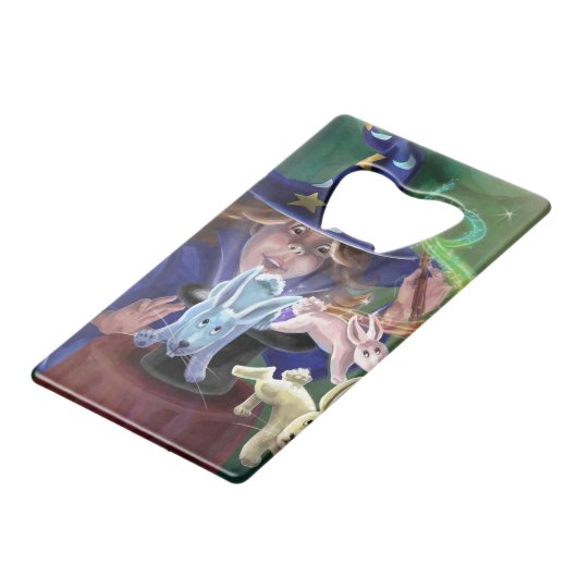 Magic Act Kredietkaart Flessenopener (Voorkant Gekanteld)
