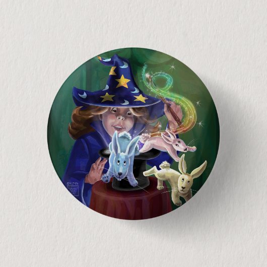 Magic Act Ronde Button 3,2 Cm (Voorkant)