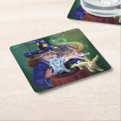 Magic Act Vierkante Kartonnen Onderzetter (Schuin)