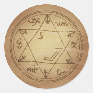 Magic Amulet voor succesvolle zakelijke magische c Ronde Sticker