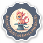 Magic arrive en petits paquets - Sticker Dragon (Recto)