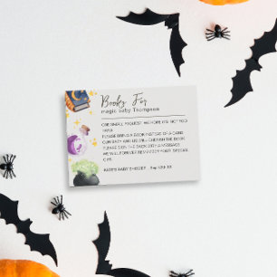 Magic Baby Halloween neut Boek Aanvraag Baby showe Informatiekaartje