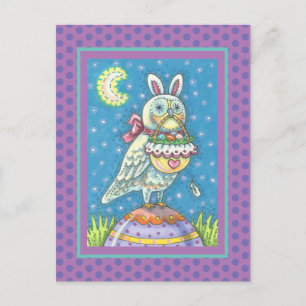 MAGIC BARN OWL & EASTER BASKET, CARTE POSTALE DE V