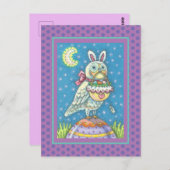 MAGIC BARN OWL & EASTER BASKET, CARTE POSTALE DE V (Devant / Derrière)
