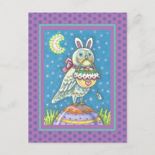 MAGIC BARN OWL & EASTER BASKET, CARTE POSTALE DE V (Devant)
