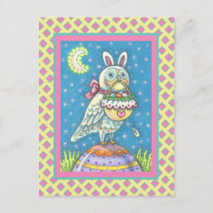 MAGIC BARN OWL & EASTER BASKET, CARTE POSTALE DE V