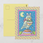 MAGIC BARN OWL & EASTER BASKET, CARTE POSTALE DE V (Devant / Derrière)
