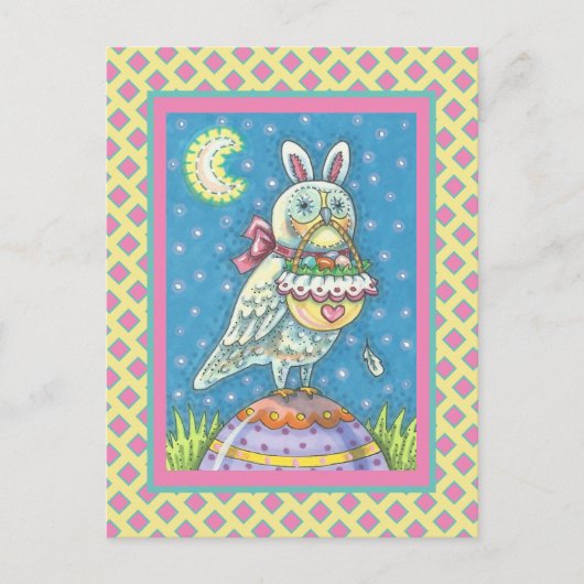 MAGIC BARN OWL & EASTER BASKET, CARTE POSTALE DE V (Devant)