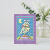 MAGIC BARN OWL & EASTER BASKET, CARTE POSTALE DE V (Debout devant)