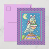 MAGIC BARN OWL & EASTER BASKET, CARTE POSTALE DE V (Devant / Derrière)