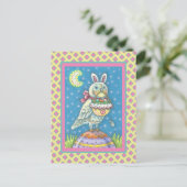 MAGIC BARN OWL & EASTER BASKET, HOLIDAIR BRIEFKAAR BRIEFKAART (Staand voorkant)