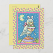 MAGIC BARN OWL & EASTER BASKET, HOLIDAIR BRIEFKAAR BRIEFKAART (Voorkant / Achterkant)