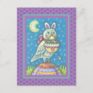 MAGIC BARN OWL & EASTER BASKET, HOLIDAIR BRIEFKAAR BRIEFKAART