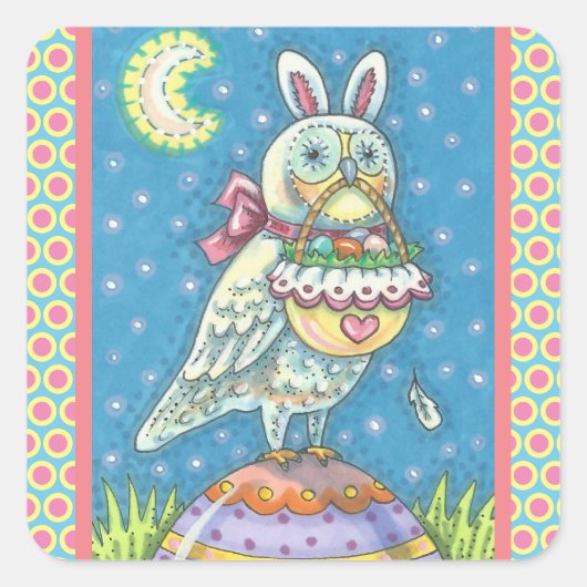 MAGIC BARN OWL & EASTER EGG BASKET, BIRD STICKERS (Voorkant)