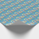 MAGIC BARN OWL, EASTER EGG BASKET WRAPPINGPAPIER CADEAUPAPIER (Hoek)