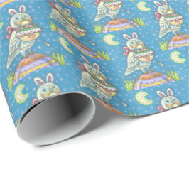 MAGIC BARN OWL, EASTER EGG BASKET WRAPPINGPAPIER CADEAUPAPIER