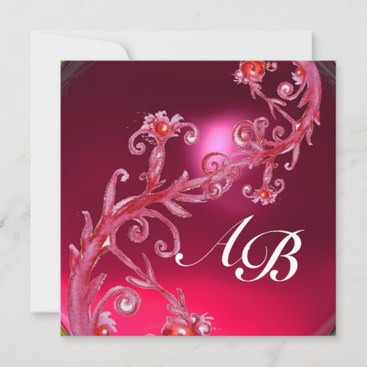 MAGIC BERRIES 4,MONOGRAM Red ruby Kaart (Voorkant)