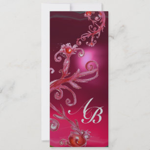 MAGIC BERRIES 4,MONOGRAM red ruby white Silver Kaart