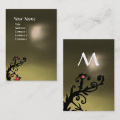 MAGIC BERRIES GRAY AGATE GEM MONOGRAM VISITEKAARTJE (Voorkant / Achterkant)