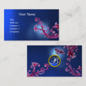 MAGIC BERRIES MONOGRAM GEM blue Visitekaartje (Voorkant / Achterkant)