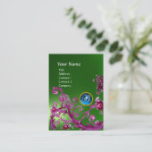 MAGIC BERRIES MONOGRAM GEM emerald green blue Visitekaartje (Staand voorkant)
