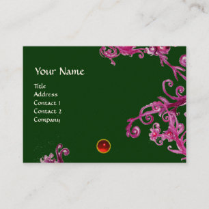 MAGIC BERRIES MONOGRAM gem red green paars swirl Visitekaartje