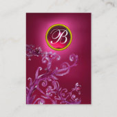 MAGIC BERRIES MONOGRAM GEM ruby roze Visitekaartje (Achterkant)