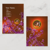 MAGIC BERRIES MONOGRAM GEM topaz sinaasappel Visitekaartje (Voorkant / Achterkant)