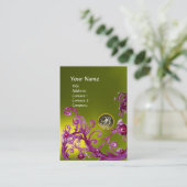 MAGIC BERRIES MONOGRAM GEM topaz yellow grijs Visitekaartje (Staand voorkant)