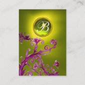 MAGIC BERRIES MONOGRAM GEM topaz yellow Visitekaartje (Achterkant)